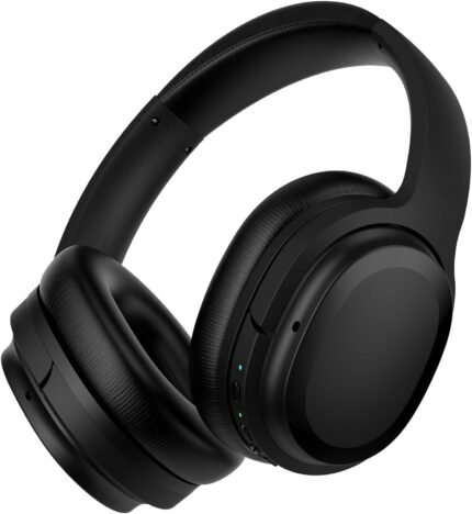 Hybrid Active Noise Canceling Headphones with Hi-Fi Audio, Wireless Headphones with Comfortable Fit, Bluetooth Headphones with Clear Calls, Travel Case, 30H Playtime for Travel/Music - Black